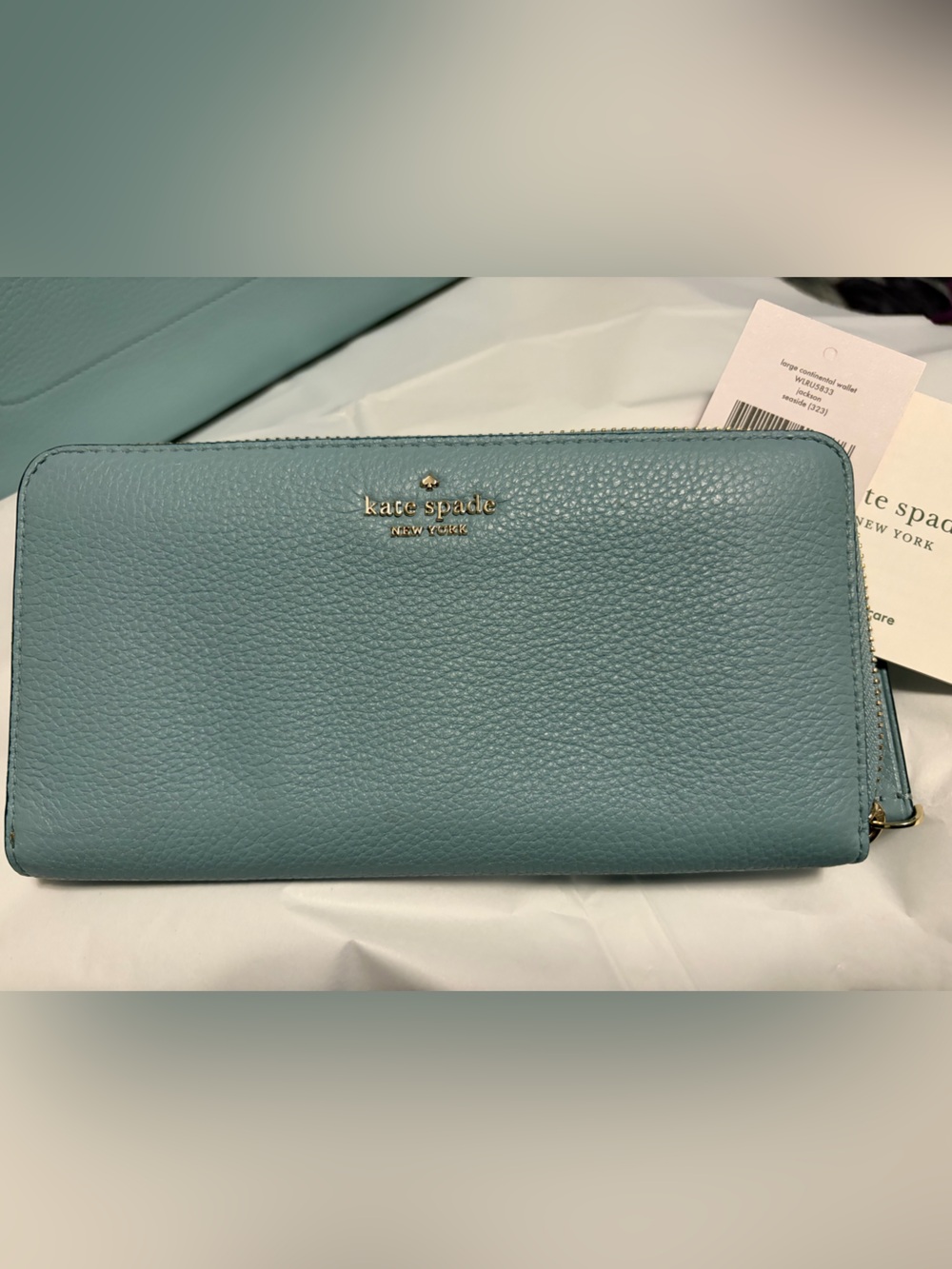 Kate Spade ♠️ large Continental wallet in shade Seaside